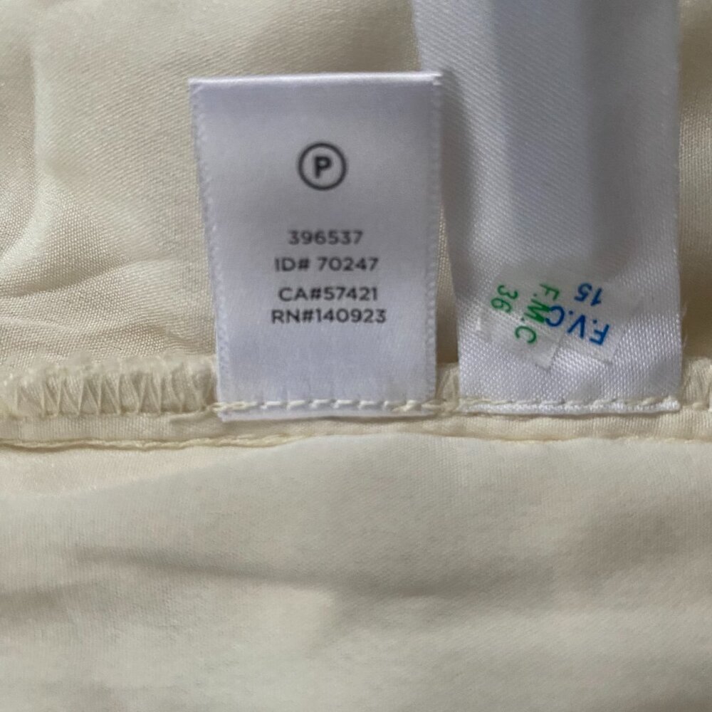 NWT Loft Ivory White Scalloped Lace Crochet Sleeveless Lined Shift Dress Size 2 - Picture 13 of 13